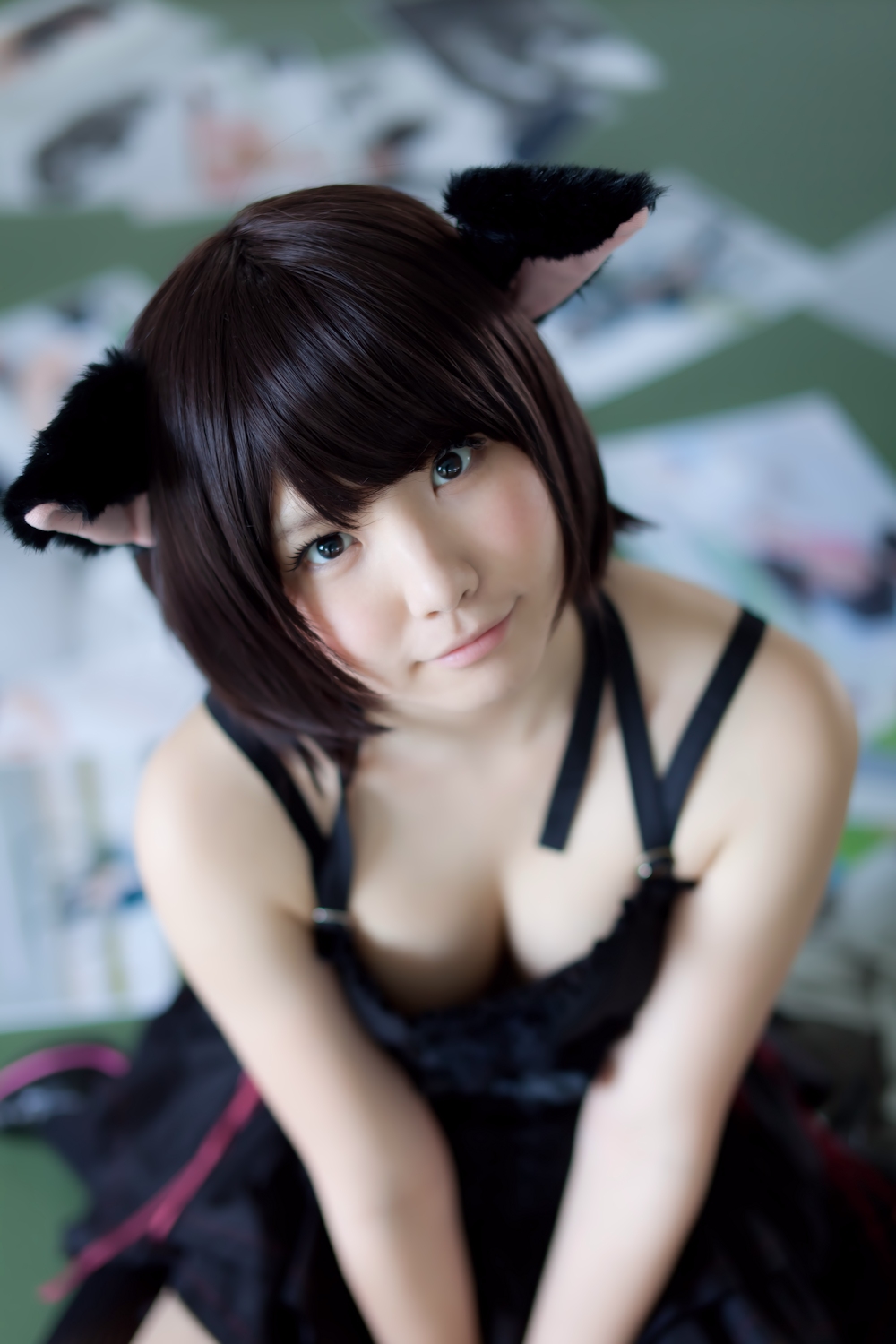 [enako] [enacat black] black silk cat girl(70)